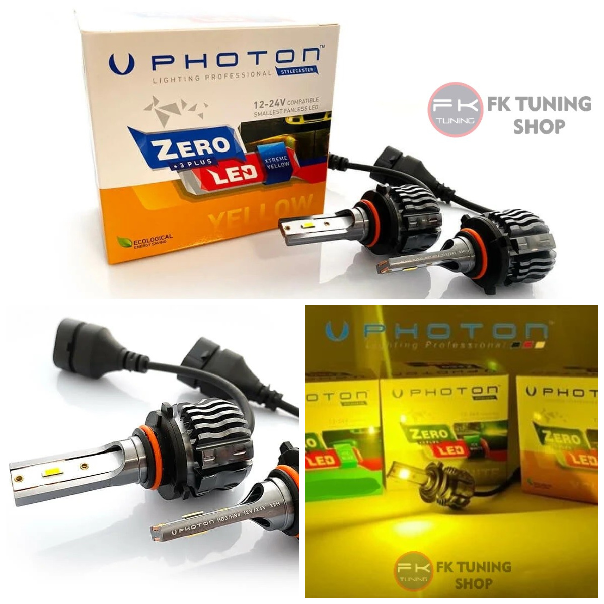 Photon Zero 9005 HB3 Sarı Led Ampul Extreme Yellow +3 Plus Fansız