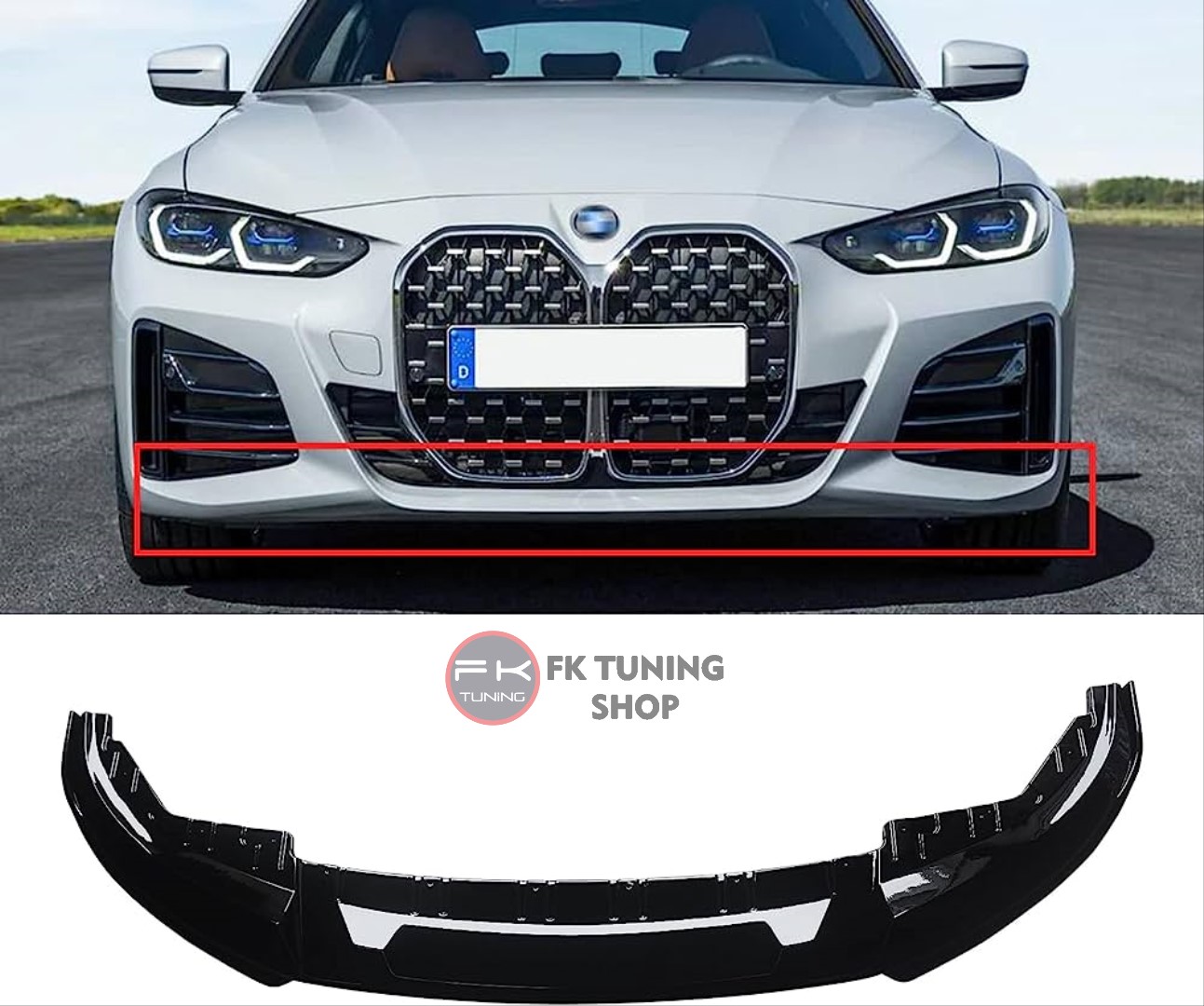 Bmw G26 M Ön Tampon Eki Lip (pianoblack-ithal plastik) 4 Serisi Sedan 4 ...