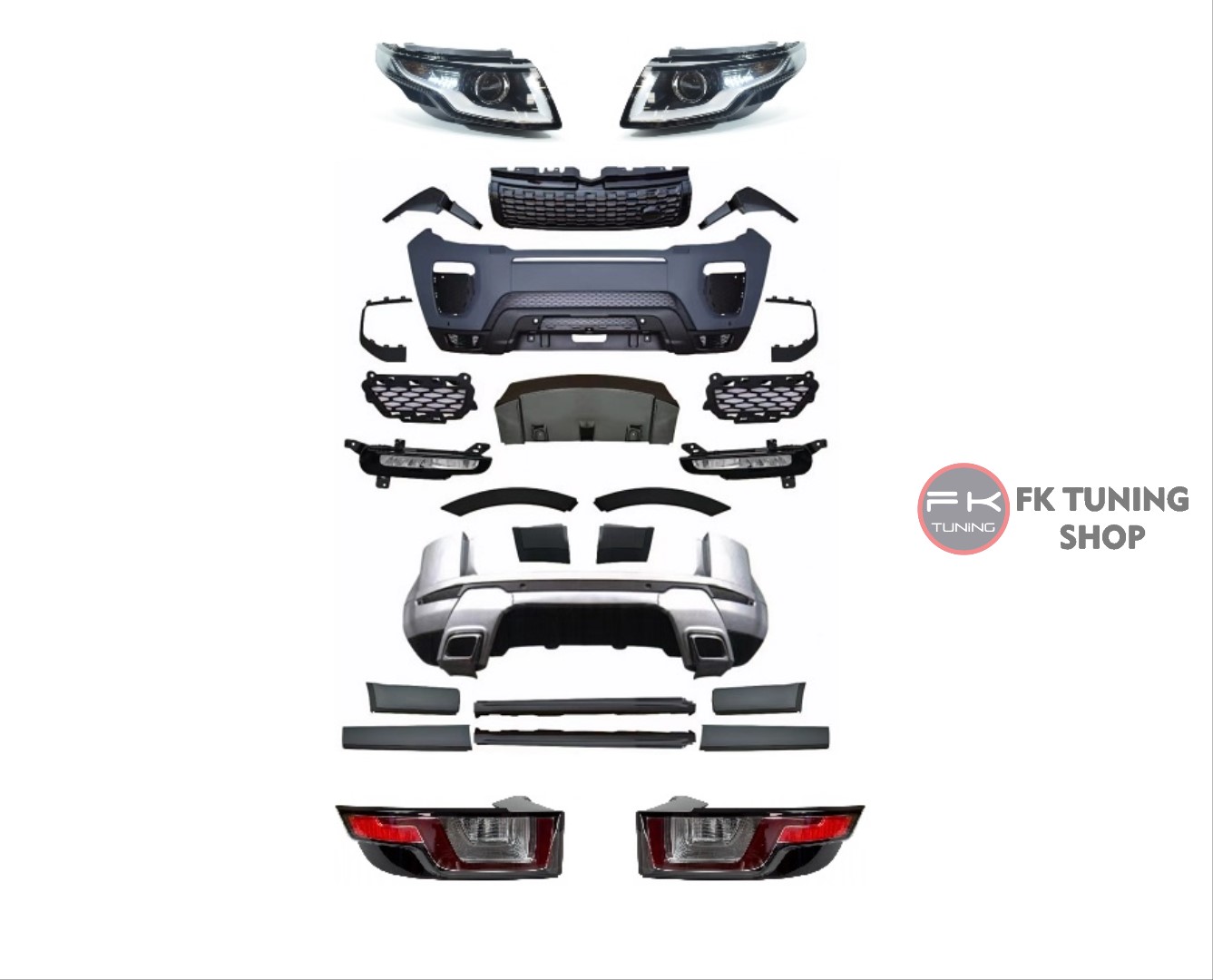 Range Rover Evoque 2011-2015 uyumlu 2016 üz Facelift Body Kit Seti | FK ...