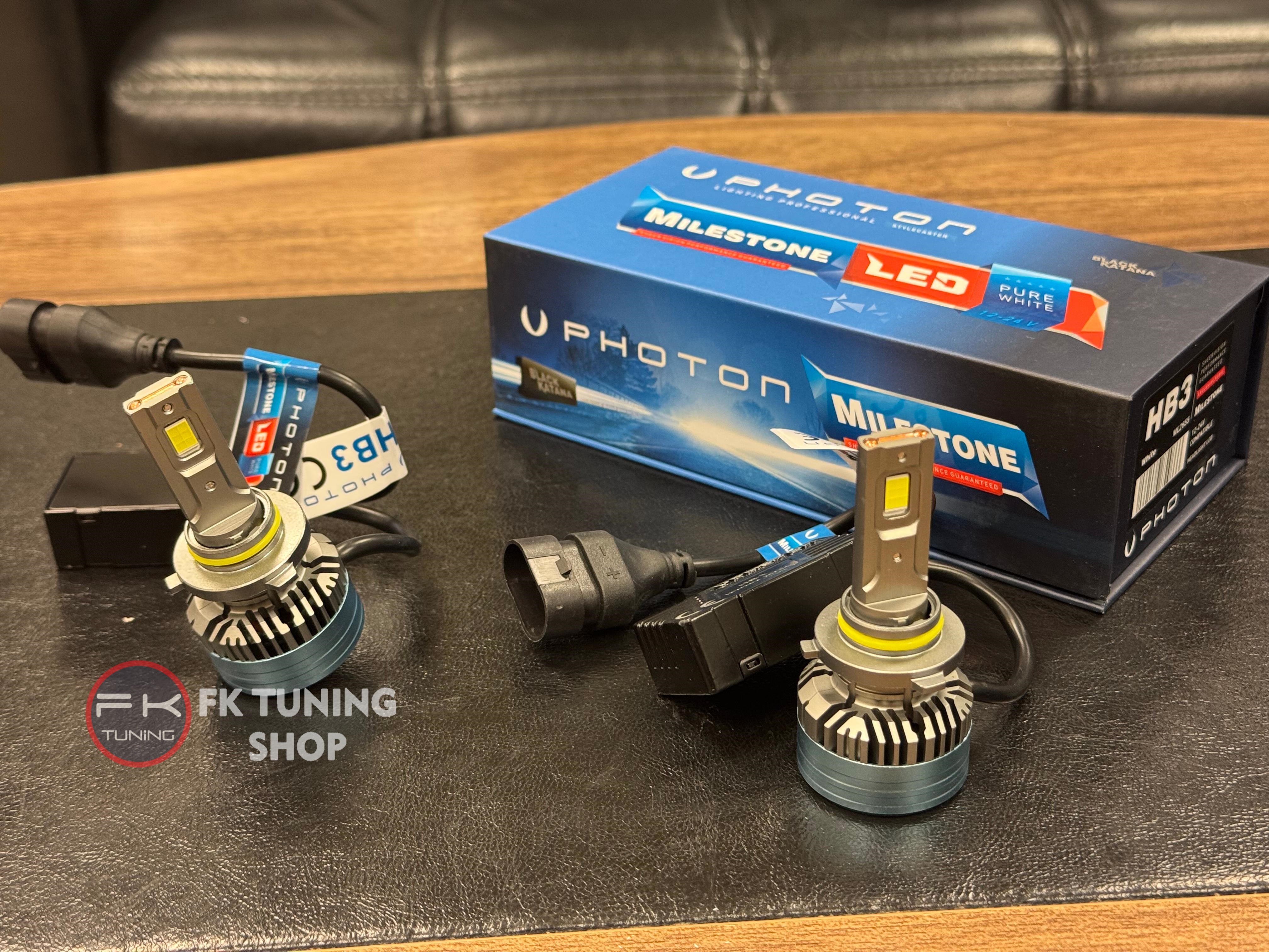 lepton Photon フォトン PHOTON 9005 BLACK KATANA SERİSİ LED XENON MİLESTONE | FK Tuning