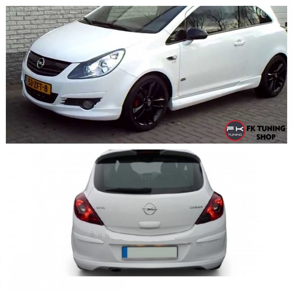 Opel Corsa D Tek Kapı Body Kit Seti (polyester/boyasız) FK Tuning