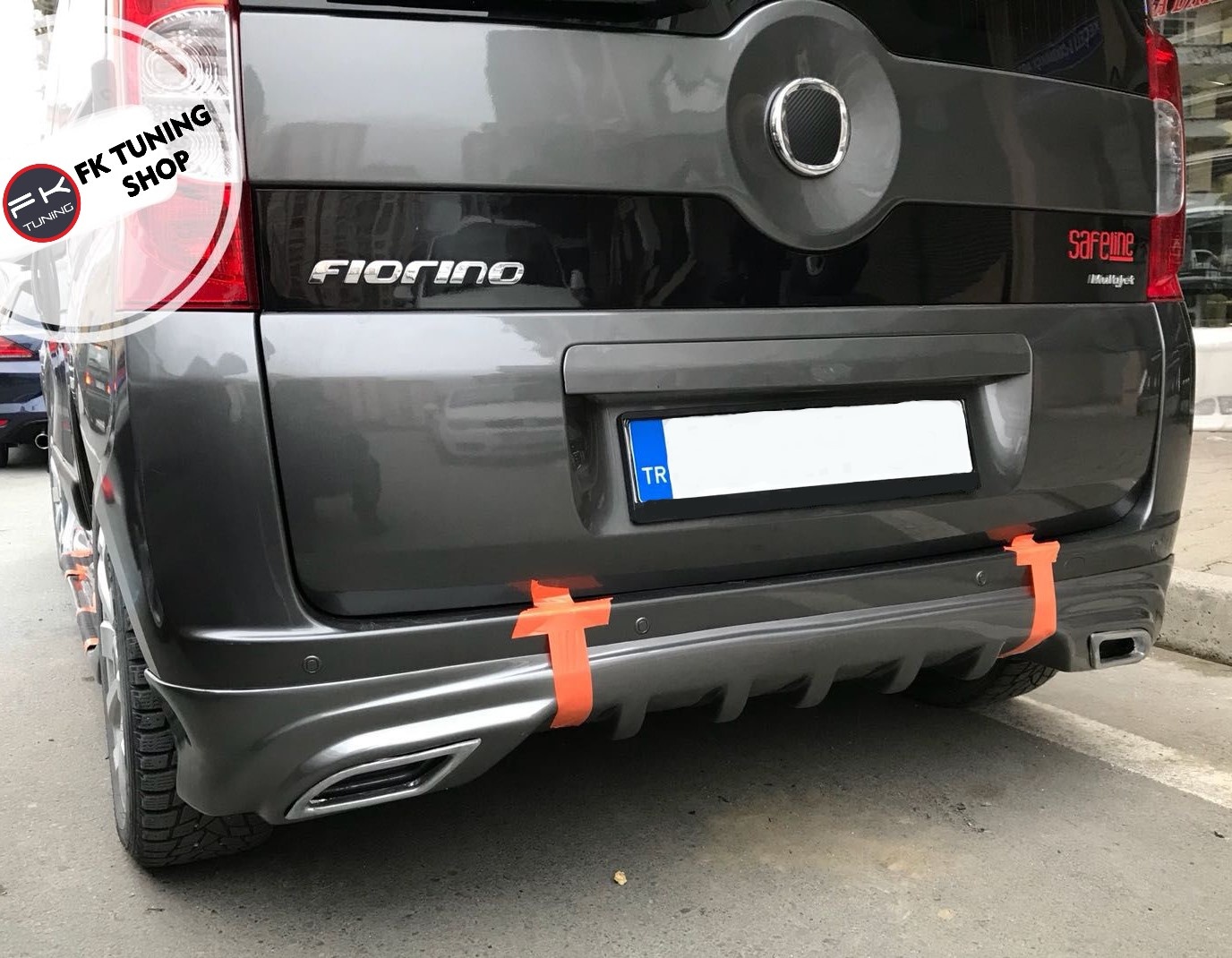 Fiat Fiorino Arka Tampon Eki Difüzör (polyester/boyasız