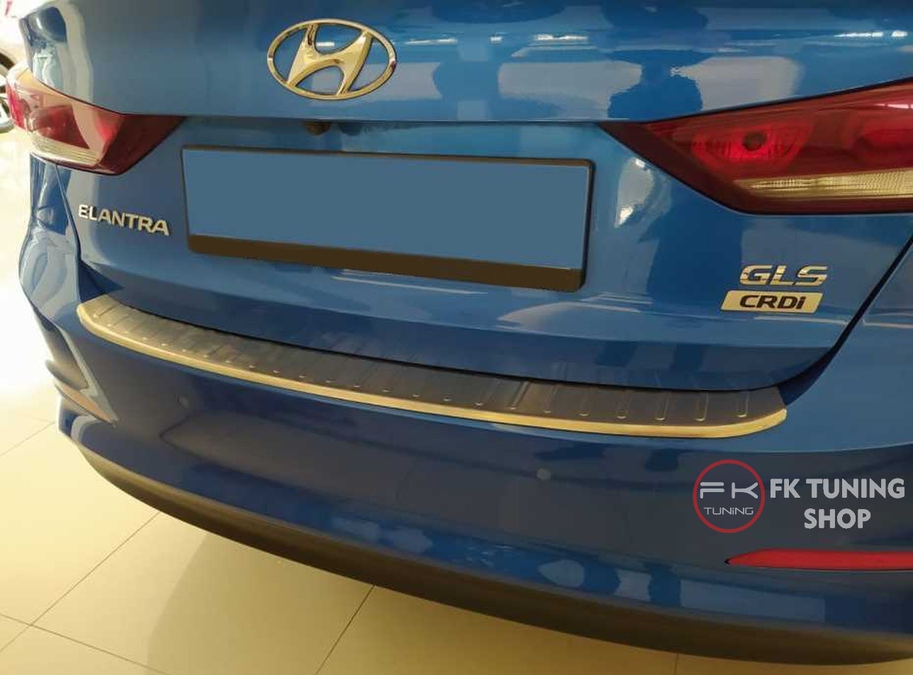 Hyundai Elantra Arka Tampon Üst Koruma Kromu 2016-2019