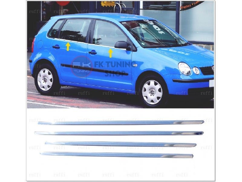 Volkswagen Polo Cam Altı Krom Cam Çıtası 2003-2009