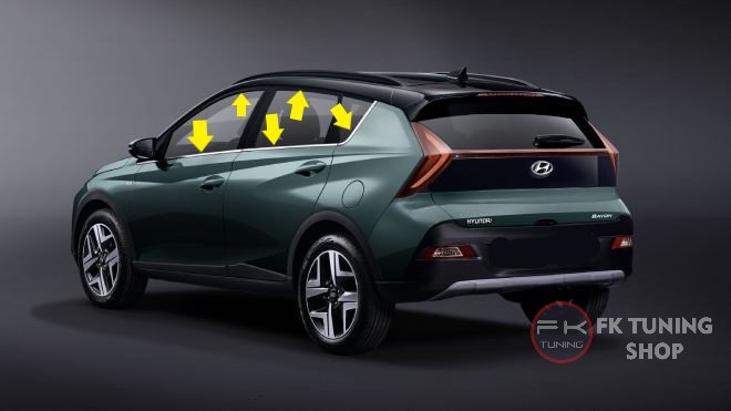 Hyundai Bayon Krom Cam Çıtası Çevirme Tam Tur 2021 ve üzeri