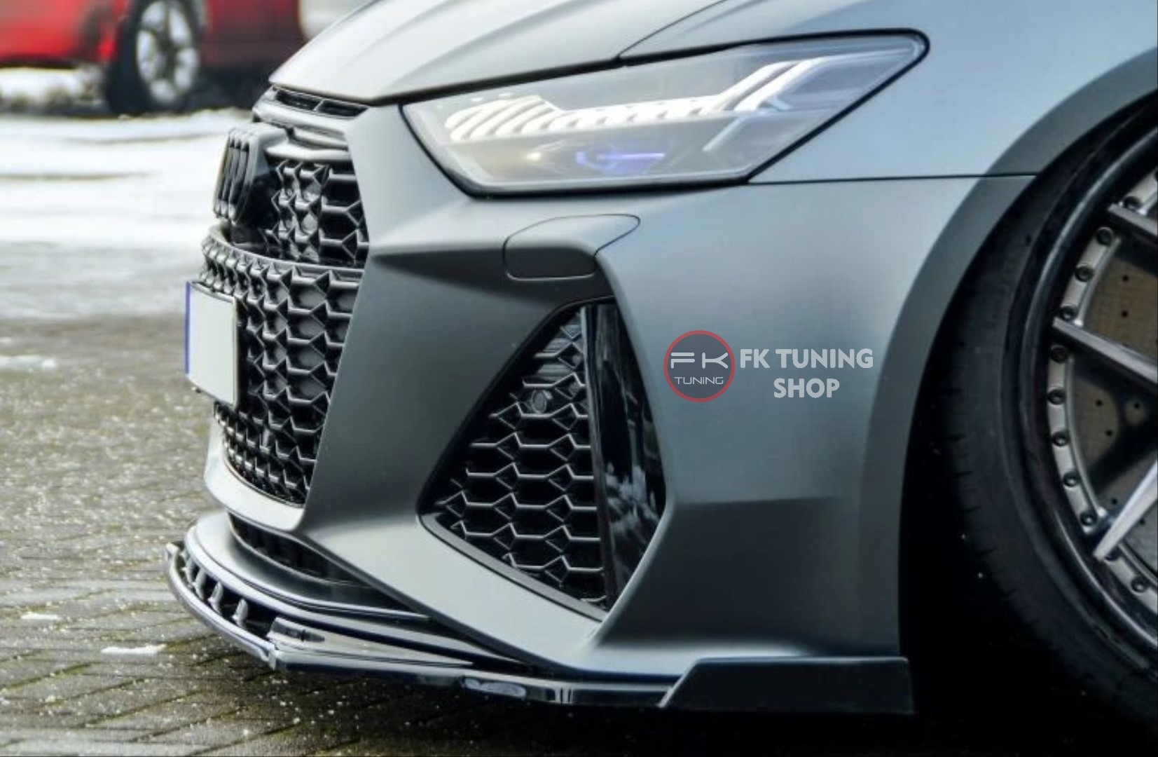 Audi A6 Rs6 Ön Tampon Seti + Ön Panjur 2019-2021 (ithal-boyasız