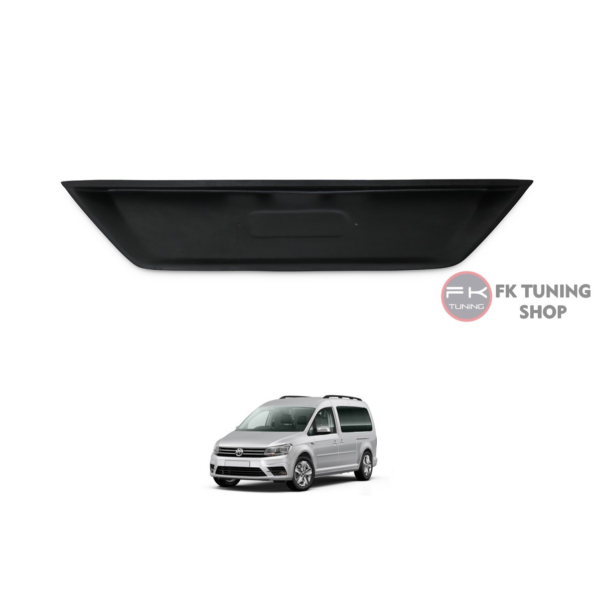 Volkswagen Caddy Plaka Yeri Kaplaması 2015-2020 Siyah Renk