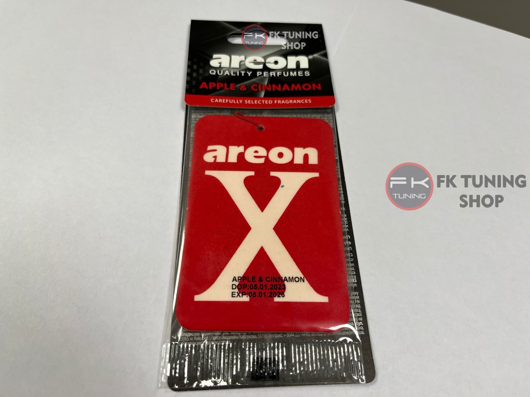 Areon X Apple & Cinnamon Oto Araç Kokusu 1 Adet (kırmızı renk