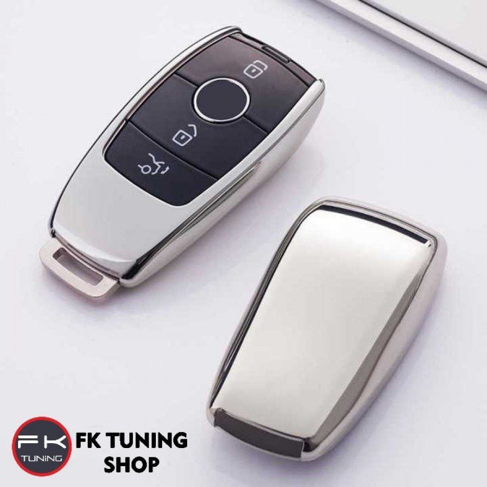 mercedes anahtar kilifi silikon gumus renk yeni anahtara uyumlu fiyati taksit secenekleri