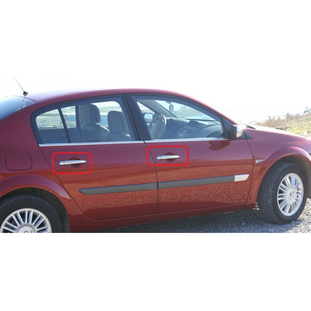 RENAULT MEGANE 2 HB KROM KAPI KOLU PASLANMAZ ÇELİK (2004