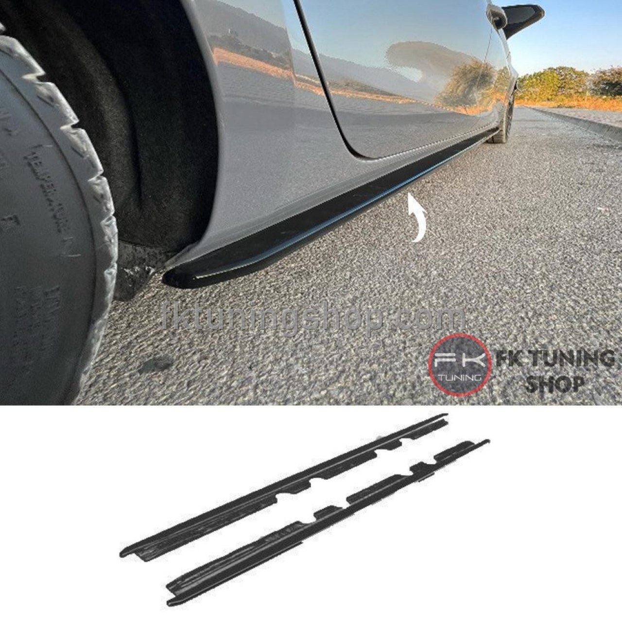 Cupra Leon YAN MARŞPİYEL LİPİ EKİ (pianoblack plastik | FK Tuning