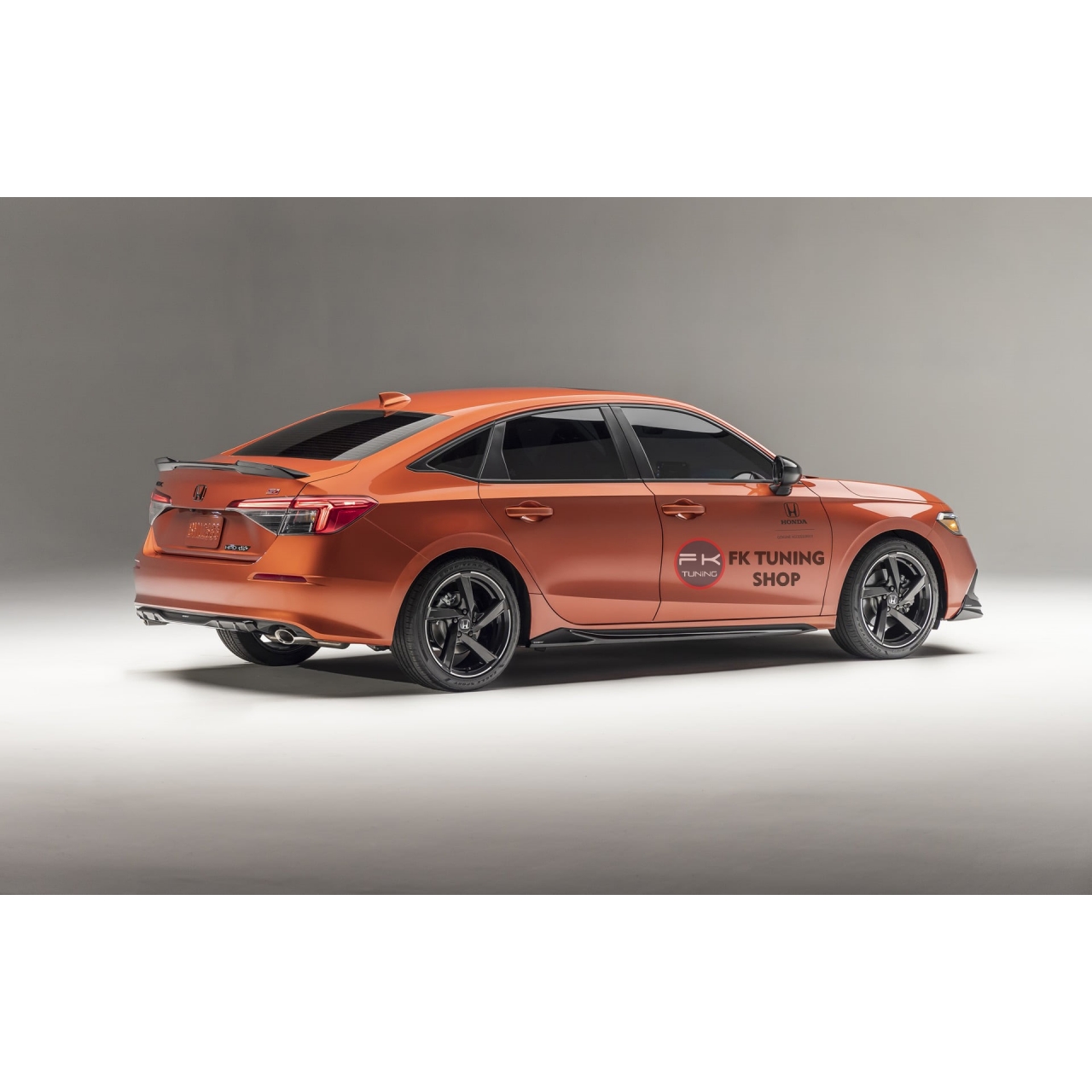 Honda Civic FE Body Kit Seti 2021 ve üzeri (ithal-pianoblack
