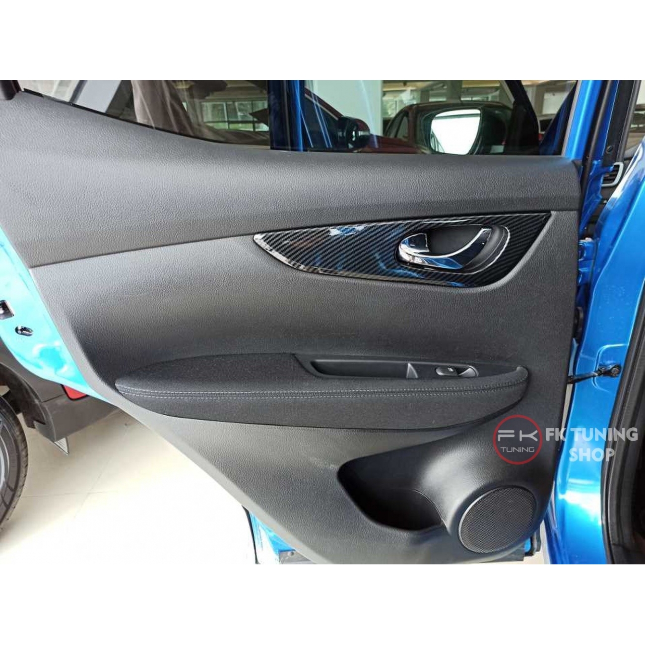 Nissan Qashqai İç Kapı Kolu Kaplaması Karbon Renk 2014-2020