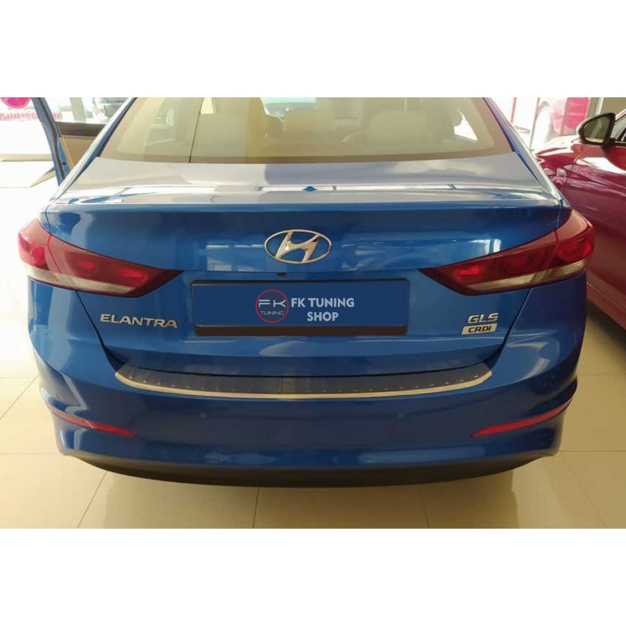 Hyundai Elantra Arka Tampon Üst Koruma Kromu 2016-2019