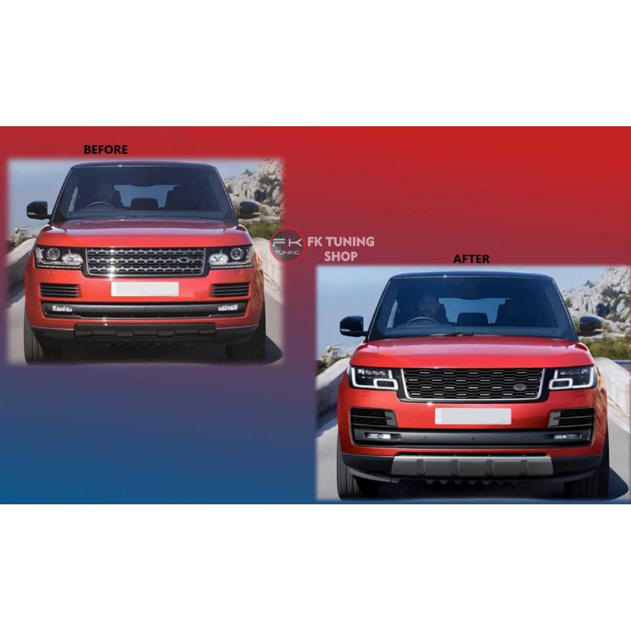 Range Rover Vogue 2013-2017 İçin Facelift 2018 üzeri Görünüm Body Kit Seti L405