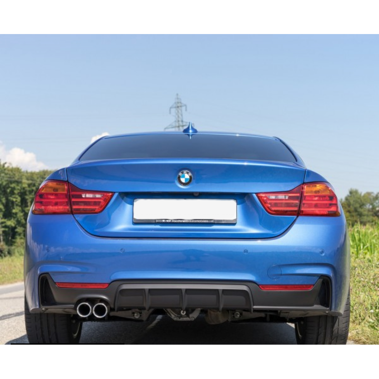 BMW F36 M PERFORMENCE SOL ÇİFT ÇIKIŞ DİFÜZÖR (Plastik)