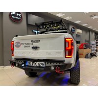 AQM4WD ARKA DEMİR TAMPON SETİ PROJEKTÖRLÜ Model 1 (araca özel