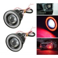 Mercekli Led Sis Angel Eyes Halkalı 7,6 cm (beyaz led+kırmızı angel 