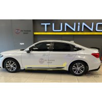 Honda Civic FE Kapı Çıtası Kaplaması Pianoblack 2022 ve üzeri