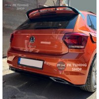 Volkswagen Polo Mk6 Arka Spoyler R Model (Pianoblack - Polyester