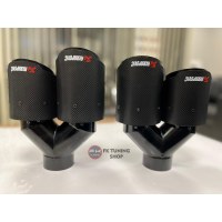 AKRAPOVİÇ EGZOZ UCU ÇİFT ÇIKIŞ CARBON 90mm (2 adet)