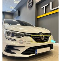 Renault Megane 4 Makyajlı Kasa Ön Panjur Üst Kromu 2021 ve üz. Sedan-Hb