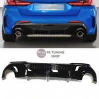 Bmw F40 uyumlu 1.35 Dizayn Arka Difüzör (pianoblack-ithal plastik) 