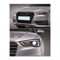 Audi A3 S3 Dizayn Ön Far Seti 2013-2016 (HALOJEN FARLI ARAÇLAR İÇİN)