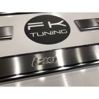 Hyundai i20 Krom Kapı Eşiği 4 Parça Takım 2008-2014 (gerçek resim)