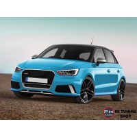 Audi A1 RS1 Ön Panjur Seti 2016 ve üzeri (pianoblack-krom çerçeve