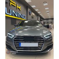 Audi A3 8V FL S3 Ön Panjur Seti (2016-2020) Pianoblack/Krom