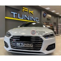 Audi A5 B9 S5 Ön Panjur Seti 2016-2019 Pianoblack-Krom