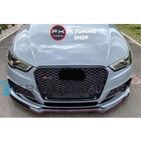 Audi A3 8V FL Rs3 Ön Panjur Seti Quatro Logolu Pianoblack (2016-2020)