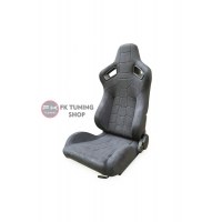 Recaro Model Spor Koltuk Yarış Koltuğu 2 Adet Gri Siyah Alcantra Detaylı Renk