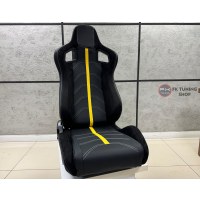 Sparco Model Spor Koltuk Yarış Koltuğu 2 Adet Siyah - Sarı Detaylı Renk Deri