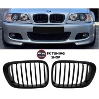 Bmw E46 Böbrek Seti Ön Panjur Pianoblack Tek Çizgi 2 Kapı 1999-2001 (kampanya