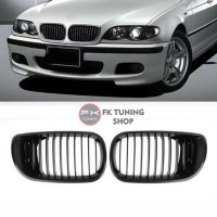 Bmw E46 Böbrek Seti Ön Panjur Pianoblack Tek Çizgi 4 Kapı 2002-2005 (kampanya
