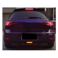 Volkswagen Golf 7.5 Ledli R Dizayn Arka Difüzör Pianoblack-İthal Plastik