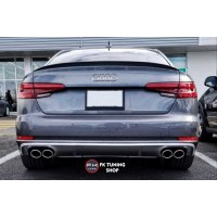 Audi A4 Anatomik Model Arka Spoyler 2016-2019 uyumlu (pianoblack-plastik