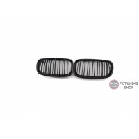 Bmw X5 - X6 E70 M Böbrek Seti Ön Panjur Çift Çizgi Pianoblack 2008-2014