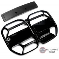 Bmw G22 G23 Böbrek Seti Ön Panjur CSL Dizayn Pianoblack 2021-2023