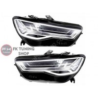 Audi A6 4G 2016-2018 uyumlu Led Ön Far Seti Matrix dizayn