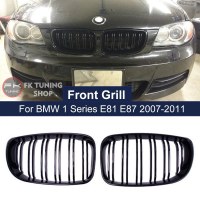 Bmw E81 E87 Ön Panjur Seti Böbrek Çift Çizgi Pianoblack 1 Serisi 2008-2012