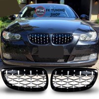 Bmw E92 E93 Ön Panjur Seti Böbrek Diamond Dizayn Krom-Pianoblack 2010-2014