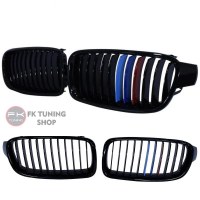 Bmw F30 Ön Panjur Seti Böbrek M Renk ŞERİTLİ Pianoblack 2012-2017 11 sıra