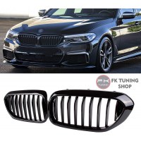 Bmw G30 Ön Panjur Seti Böbrek Tek Çizgi Pianoblack 2017-2020