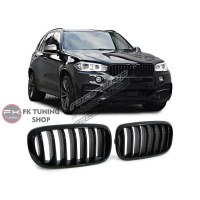 Bmw F15 F16 X5 X6 Ön Panjur Seti Böbrek Tek Çizgi Pianoblack 2014-2019