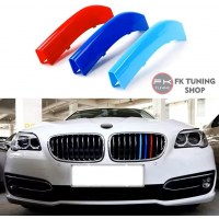 Bmw F10 uyumlu Ön Panjur Şeriti M Renkler 2014-2016