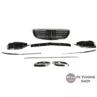 Mercedes Benz W213 Exlusive Uyumlu Maybach Panjur + Alt Izgara Seti 2016-2019