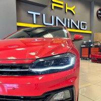 Volkswagen Polo Mk6 Animasyonlu Led Ön Far Seti 2017-2021 Krom şerit